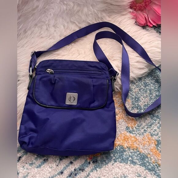 Baggallini Multi-Compartment Crossbody Bag Blue - Picture 1 of 10